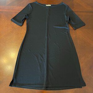 J. Jill‎ Womens Black 3/4 Sleeve Shift Dress XS classic black dress